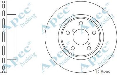 APEC BRAKING dsk543 -  Тормозной диск